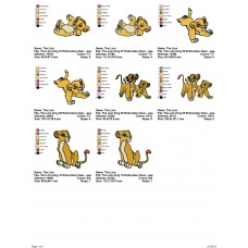 Package 4 The Lion King 03 Embroidery Designs